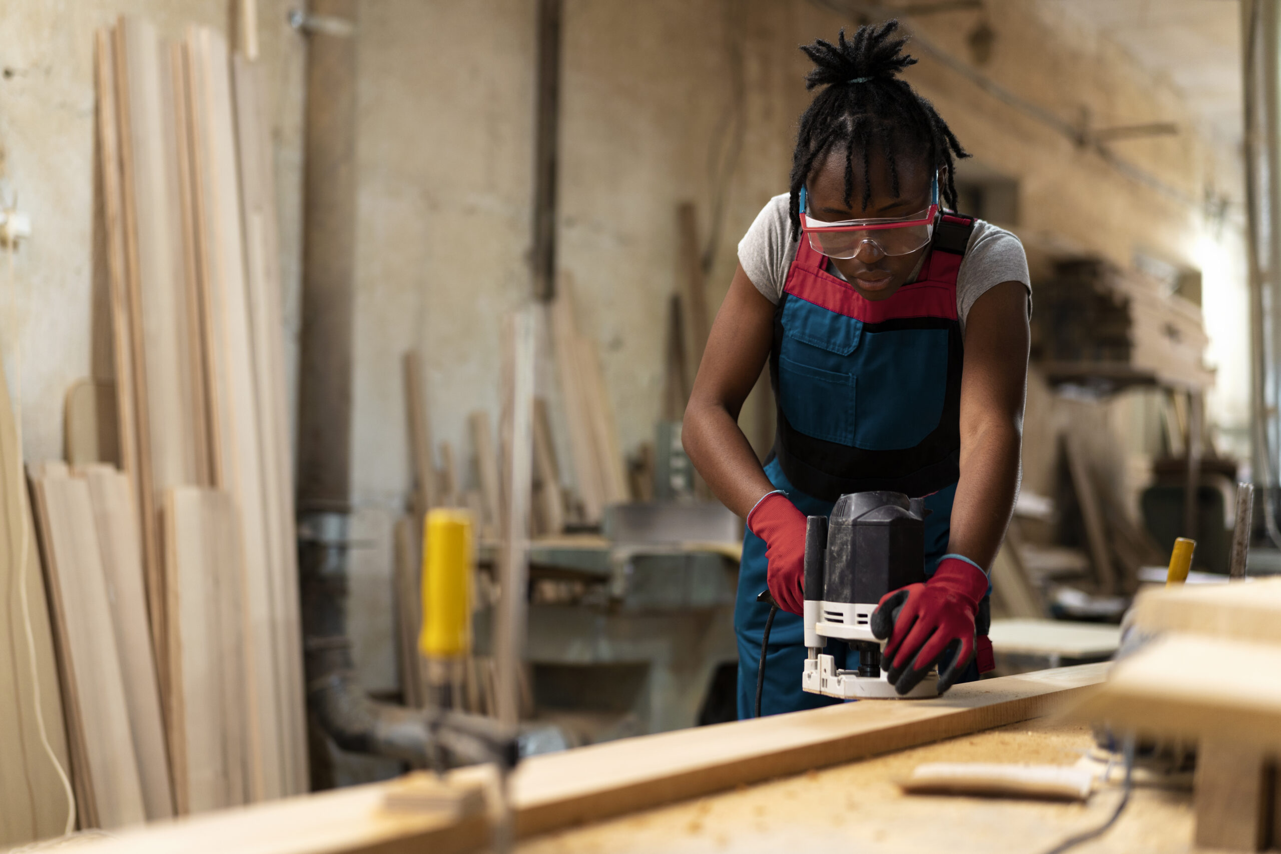 carpenter-cutting-mdf-board-inside-workshop